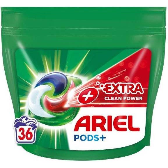 Ariel Капсули для прання  Pods All-in-1 + Сила екстраочищення 36 шт. (8001090804990) - зображення 1