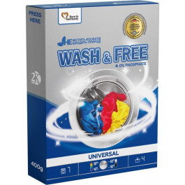   Wash&Free Порошок для машинного та ручного прання  0,4 кг (4262396140920)