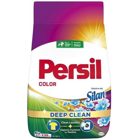 Persil Пральний порошок  автомат Color Свіжість від Силану 2.55 кг (9000101573008) - зображення 1