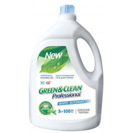   Green&Clean Professional гель для стирки белого белья, 3 л 100 стирок (4823069703271)