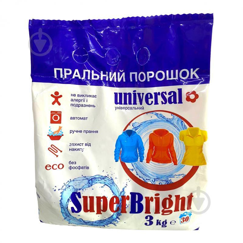 SuperBright Стиральный порошок универсал 3 кг (4820138320568) - зображення 1