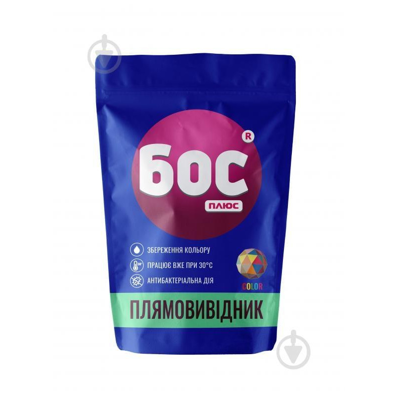 БОС плюс Пятновыводитель Color 500 г (4823015909160) - зображення 1