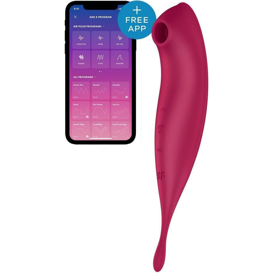 Satisfyer Twirling Pro+ dark red (SO6715) - зображення 1