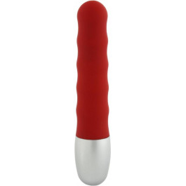   SevenCreations Мини-вибратор Discretion Ribbed Vibrator Красный