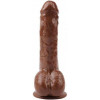 Chisa Novelties Вибромассажер с присоской JEFF STRYKER 8.9; Vibrating Dildo/PVC+ABS Brown (291659) - зображення 1