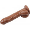 Chisa Novelties Вибромассажер с присоской JEFF STRYKER 8.9; Vibrating Dildo/PVC+ABS Brown (291659) - зображення 4