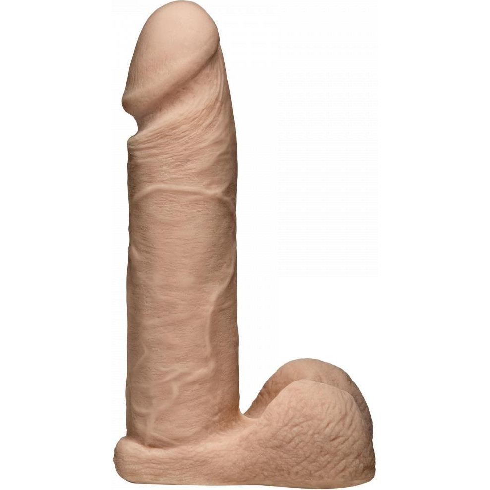 Doc Johnson Realistic 8 Inch UR3 Vac-U-Lock Dildo, Телесный (SO1561) - зображення 1