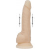 Addiction Naked - 9" Thrusting Dildo With Remote - Vanilla (SO5588) - зображення 2