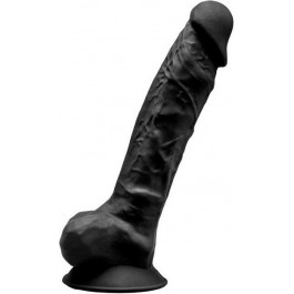   Silexd Premium Silicone Dildo Model 1 Size 8, черный (8433345220895)