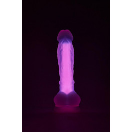   Dream toys RADIANT SOFT SILICONE GLOW IN THE DARK DILDO LARGE PINK (DT22048)