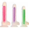 Dream toys RADIANT SOFT SILICONE GLOW IN THE DARK DILDO LARGE PINK (DT22048) - зображення 8