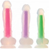 Dream toys RADIANT SOFT SILICONE GLOW IN THE DARK DILDO LARGE PINK (DT22048) - зображення 9