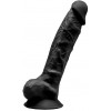 Silexd Фаллоимитатор Silexd Premium Silicone Dildo Model 1 Size 9, черный (8433345220192) - зображення 1