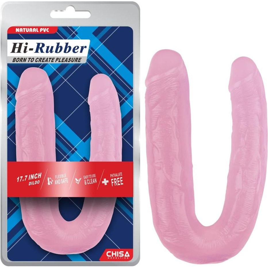 Chisa Novelties Hi-Rubber, рожевий 22,5 см/4,5 см; 22,5 см/3,7 см (41326 /CN-711941326) - зображення 1