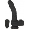 Addiction Naked Addiction – 8.6” Silicone Rotating & Thrusting Vibrating Dildo with Remote Black (SO8907) - зображення 1