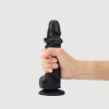 Strap-On-Me Sliding Skin Realistic Dildo Black - M (SO6256) - зображення 1