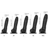 Strap-On-Me Sliding Skin Realistic Dildo Black - M (SO6256) - зображення 4