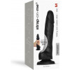 Strap-On-Me Sliding Skin Realistic Dildo Black - M (SO6256) - зображення 8