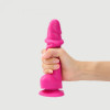 Strap-On-Me Sliding Skin Realistic Dildo Fuchsia - M (SO6255) - зображення 1