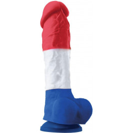   NS Novelties COLOURS PLEASURES TRICOLOR 8" DILDO (T280835)