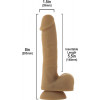 Addiction Andrew - 8" Bendable Silicone Dong - Caramel (SO5579) - зображення 2