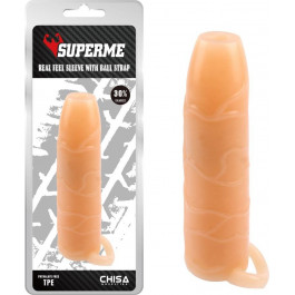   Chisa Novelties SuperMe Real Feel Sleeve With Ball Strap