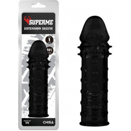 Chisa Novelties Superme Extension Sleeve чёрная 16,2 см (CH15799)