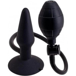   SevenCreations Silicone Pleasure Inflatable Butt Plug S, чорний (6946689011866)