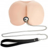 Art of Sex Silicone Anal Plug with Leash size M с поводком Black (SO6180) - зображення 4