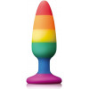 Dream toys Colourful Love Rainbow Anal Plug Medium, радужная (8719632679318) - зображення 1