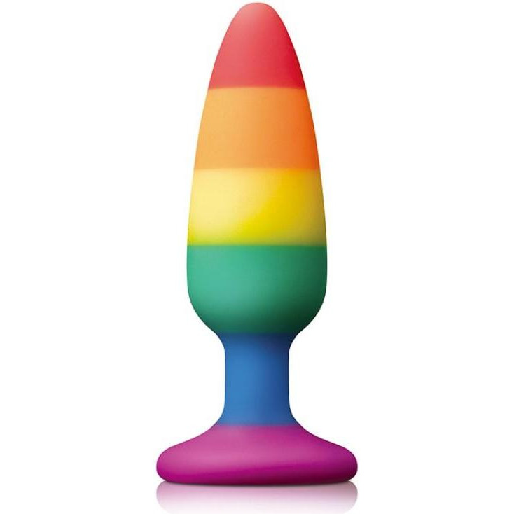 Dream toys Colourful Love Rainbow Anal Plug Medium, радужная (8719632679318) - зображення 1