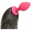 Loveshop F61289 Анальная пробка Silicone с хвостом Енот, Raccoon Tail S (F61289) - зображення 2