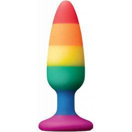   Dream toys Радужная анальная пробка COLOURFUL LOVE RAINBOW ANAL PLUG MEDIUM (DT21743)