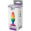 Dream toys Радужная анальная пробка COLOURFUL LOVE RAINBOW ANAL PLUG MEDIUM (DT21743) - зображення 2