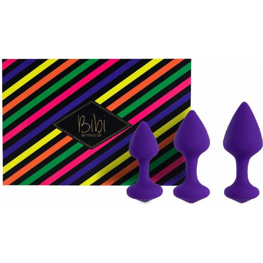 Feelztoys FeelzToys - Bibi Butt Plug Set 3 pcs Purple (SO5064) - зображення 1