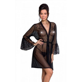   Passion Пеньюар Passion LOVELIA PEIGNOIR black L / XL (SO4771)