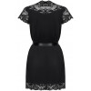 Obsessive 810-PEI-1 peignoir black XXL (SO7160) - зображення 6