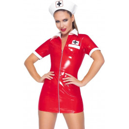   Black Level Костюм медсестры красный  Vinyl Nurse red XL (28510833052)