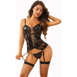   JSY Sexy Lingerie Корсет  8319 One Size Black (SX0402)