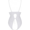 Passion Боди  Ursula Body white S/M, с ажурным декором и открытым шагом (SO5833) - зображення 4