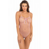 Rene Rofe Боди в сетку UNDONE SEE THROUGH BODYSUIT PINK, OS (757089ROSOS) - зображення 1