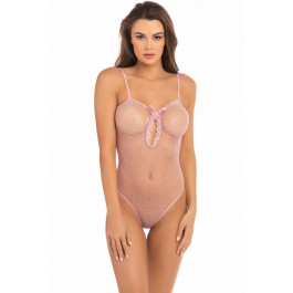   Rene Rofe Боди в сетку UNDONE SEE THROUGH BODYSUIT PINK, OS (757089ROSOS)