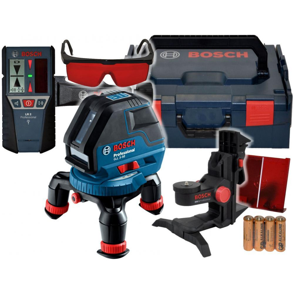 Bosch GLL 3-50 Professional + BM1 + LR2 L-Boxx (0601063803) - зображення 1