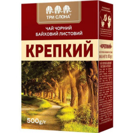   Три Слона Чай черный байховый мелколистовой Крепкий 500 г (4820097816485)