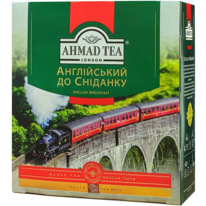 Ahmad Tea English Breakfast 100х2 г (054881006002) - зображення 1