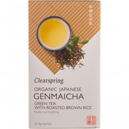   Clearspring Чай зелений  Genmaicha зі смаженим рисом органічний 36 г (20 шт. х 1.8 г) (5021554001652)