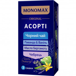   Мономах Чай чорний Асорті 3 види 21х2 г (4823115403353)