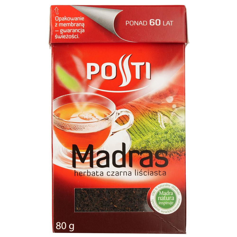 Posti Чай чорний  Мадрас листовий, 80 г (5900888011356) - зображення 1