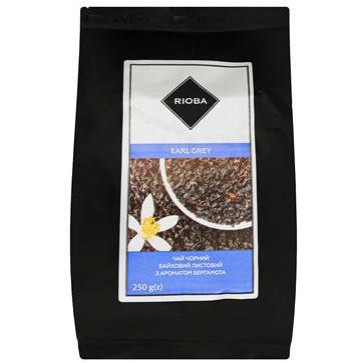 Rioba Чай  Earl Grey чорний листовий з аромат бергамоту 250г - зображення 1