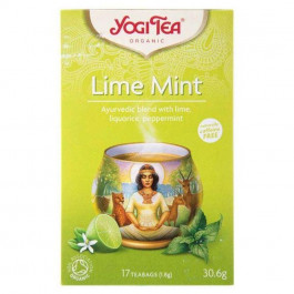   Yogi Tea Чай трав’яний  Lime Mint з прянощами Лайм-М’ята органічний, 17 пакетиків (4012824400542)